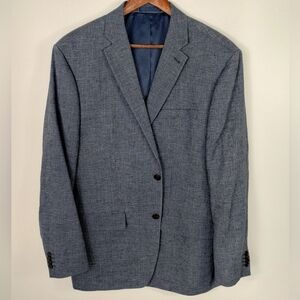 Logan Hill Tailored Fit Linen Blend Blazer Size 46